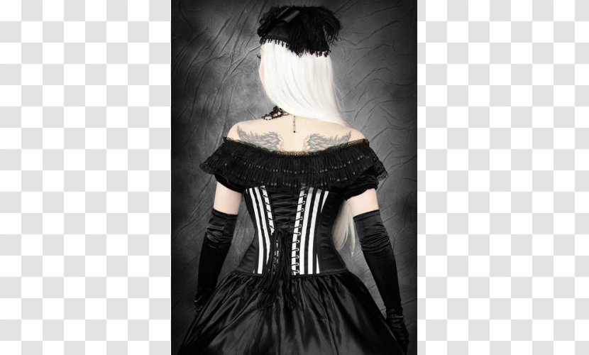 Corset Waist Gothic Fashion Clothing Bustier - Silhouette Transparent PNG