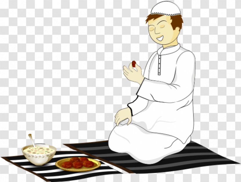 Muslim Cartoon - Sitting - Dish Cuisine Transparent PNG