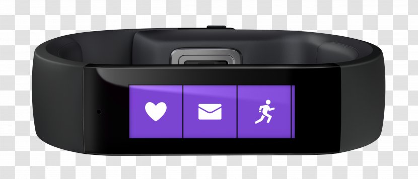 Microsoft Band 2 Activity Tracker GPS Navigation Systems Smartwatch - Mp3 Player - Purple Transparent PNG