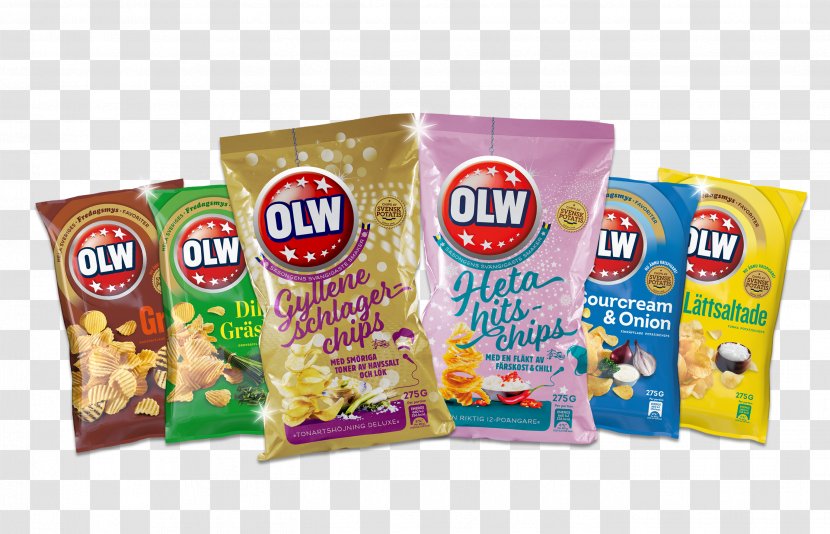 Melodifestivalen 2018 OLW Junk Food Potato Chip Sweden - Vegetarian - Chips Snacks Transparent PNG