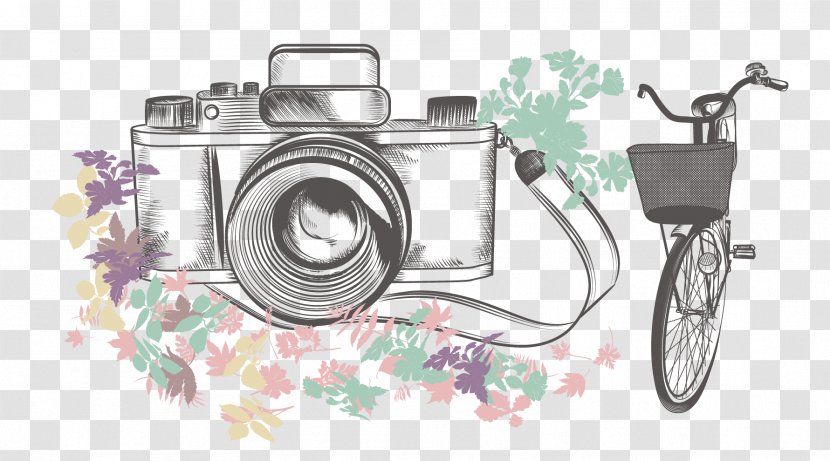 Vector Graphics Product Photography Image - Camera - Circuit Ornament Transparent PNG