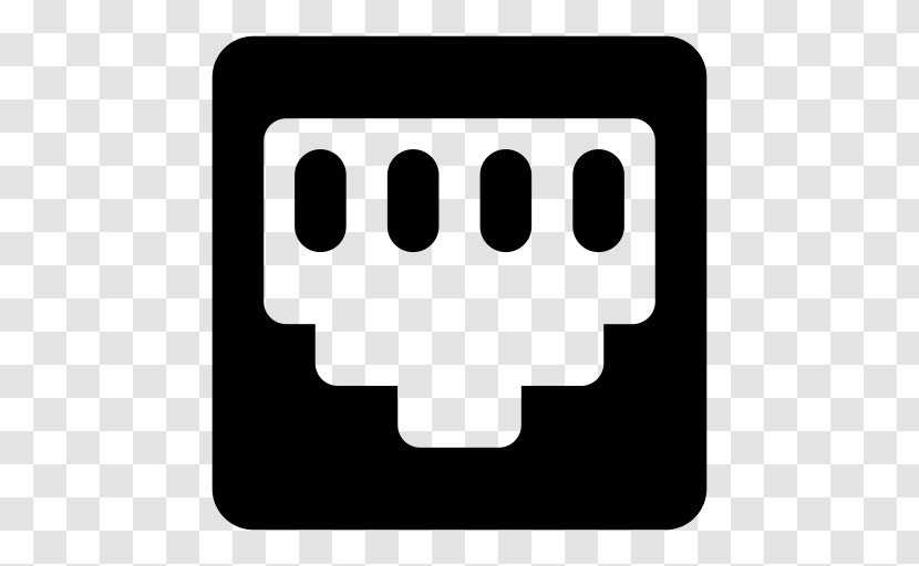 Black And White Smile Rectangle - Computer Network Transparent PNG