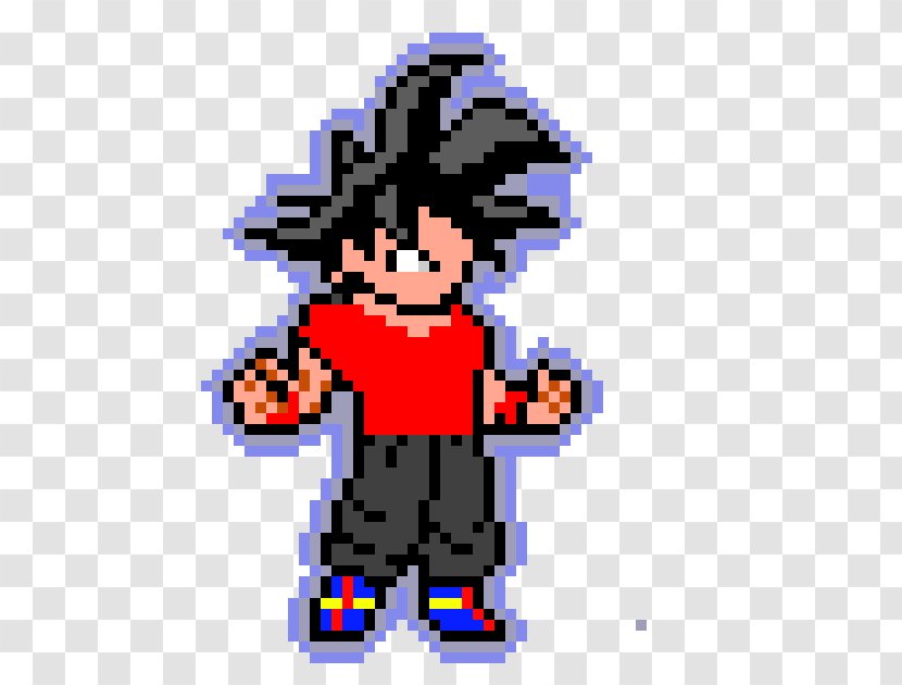 Goku Dragon Ball Pixel Art Image - Cartoon Transparent PNG