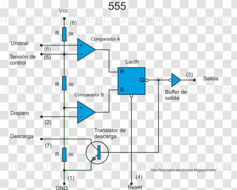 Electronics 555 Timer IC Monoestable Multivibrator Transparent PNG