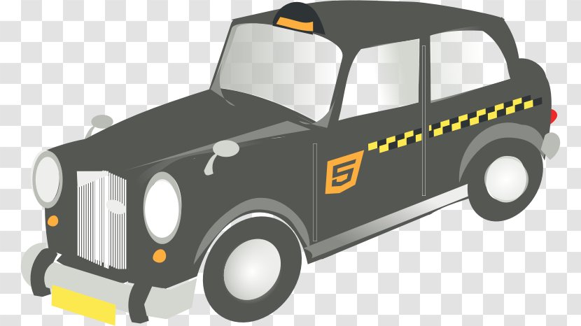Taxi TX4 Hackney Carriage Clip Art - Vehicle - Cab Cliparts Transparent PNG