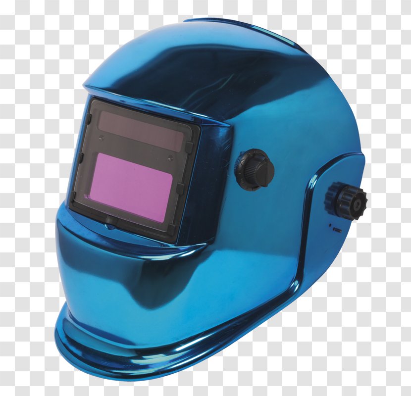 Motorcycle Helmets Welding Helmet Gas Tungsten Arc Metal - Cobalt Blue Transparent PNG