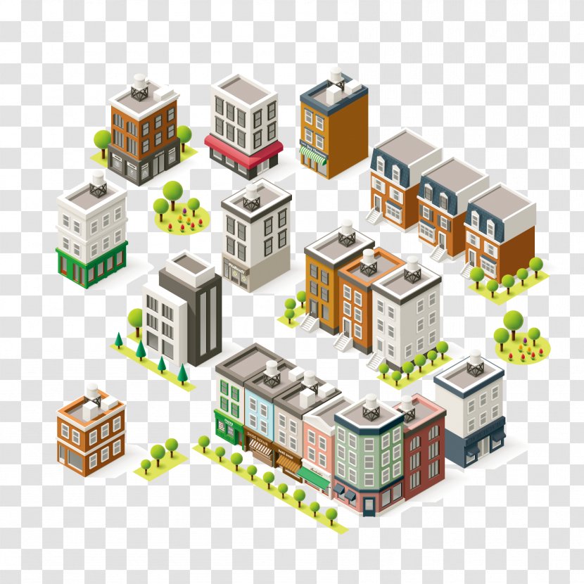 Vector Graphics Building Stock Illustration Photography - Isometric Projection Transparent PNG
