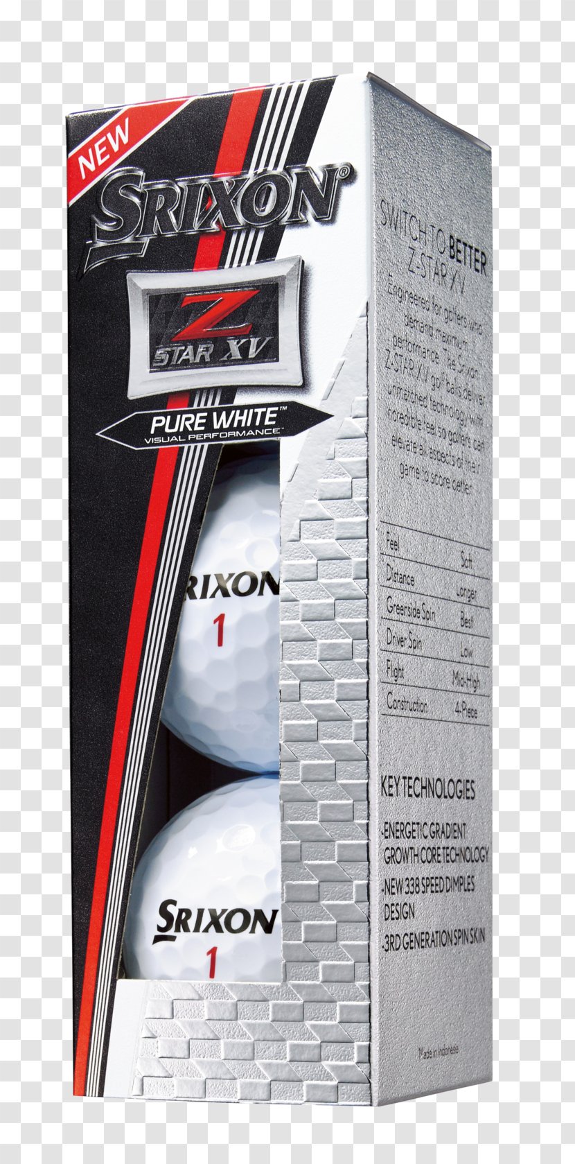 Golf Balls Srixon Equipment - Zstar Xv Transparent PNG