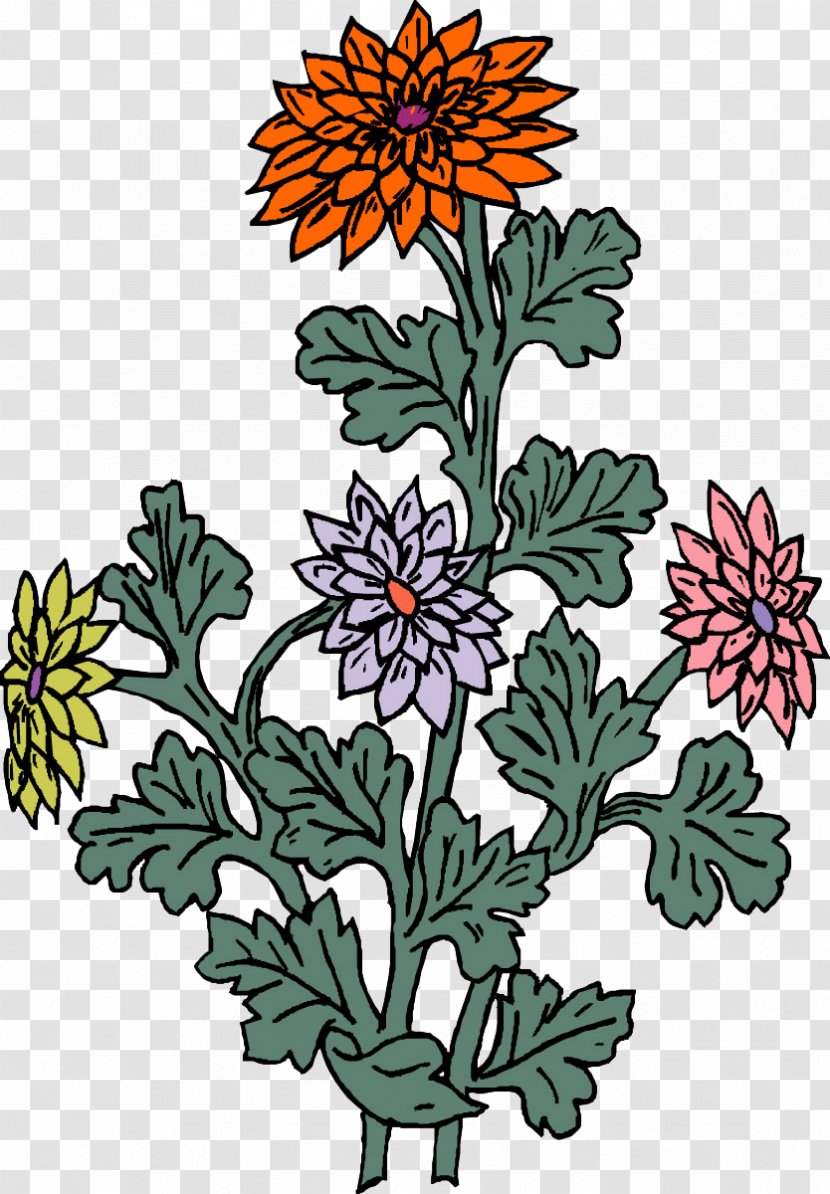 Floral Design Chrysanthemum - Artwork Transparent PNG