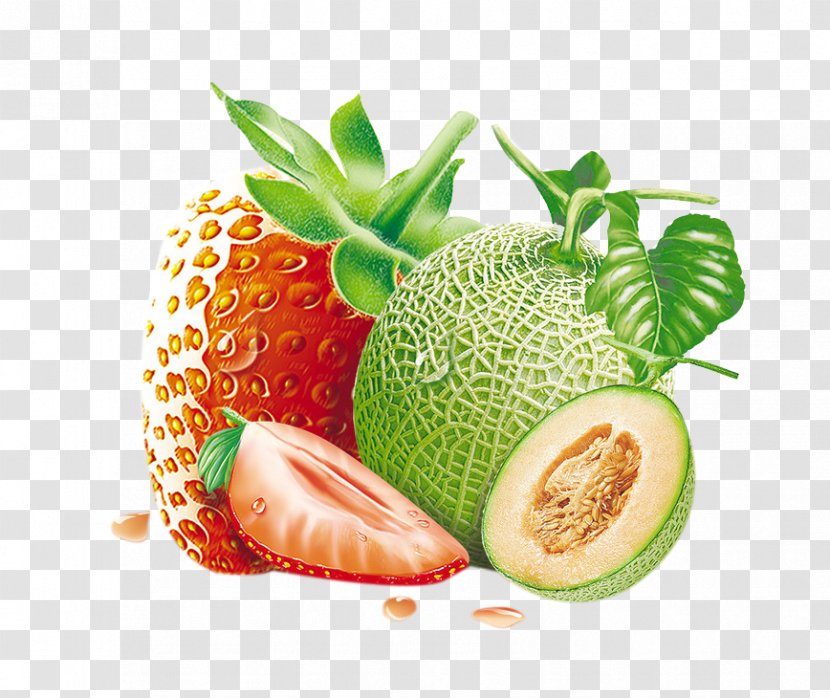 Strawberry Hami Melon Food - Supermarket Transparent PNG