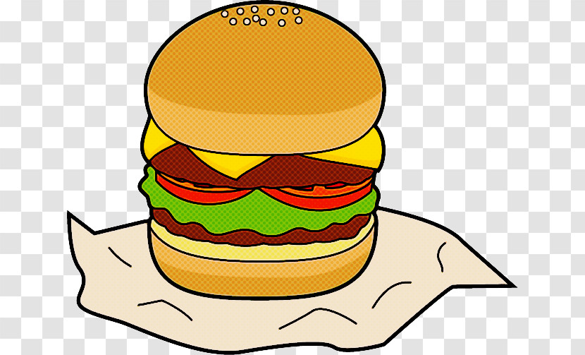 Cheeseburger Fast Food Line Meter Fast Food Restaurant Transparent PNG