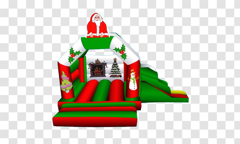 Inflatable Bouncers Christmas Ornament Castle - Fictional Character Transparent PNG