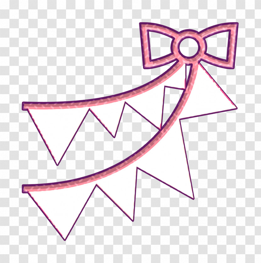 Bunting Icon Circus Icon Garlands Icon Transparent PNG