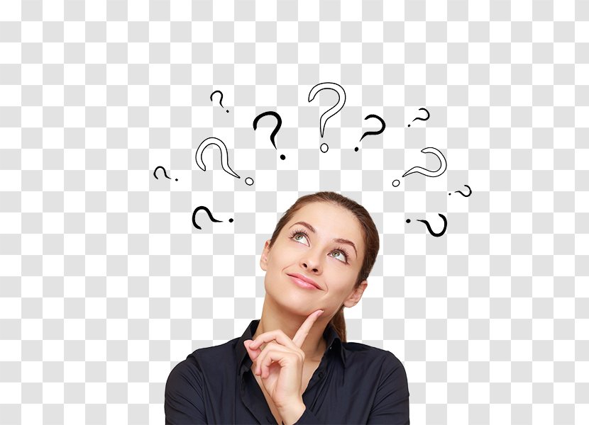 Orthodontics Question Thought Woman Therapy - Mark - Thinking Person Transparent PNG