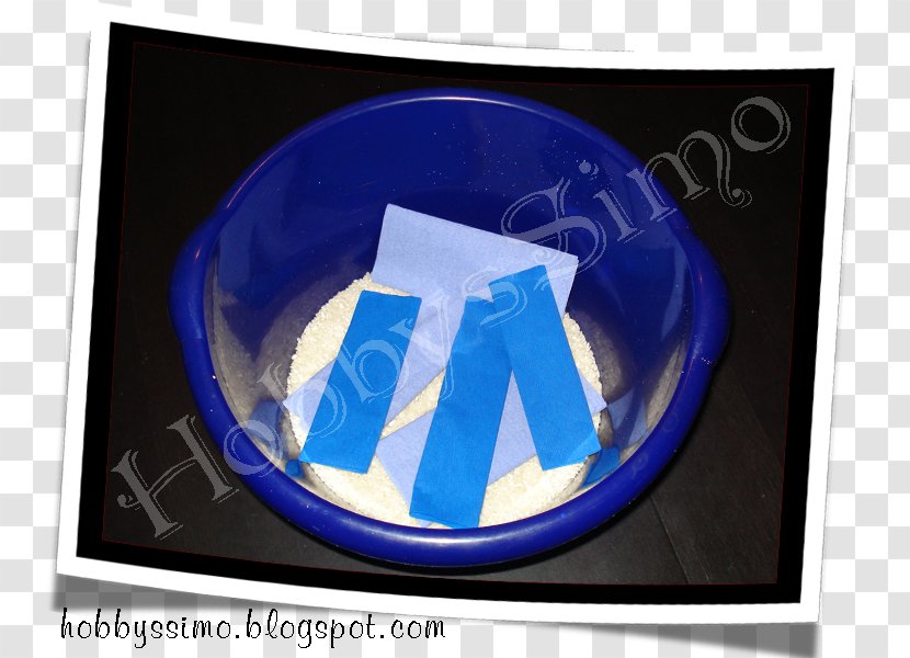 Paper Idea Capelli Plastic - Electric Blue - Tutorial Transparent PNG