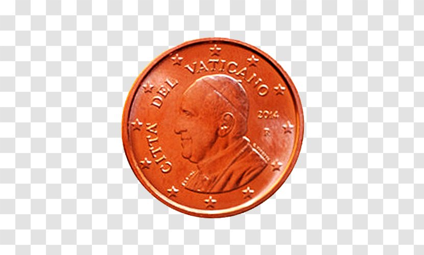 2 Euro Commemorative Coins Vatican City - Money - 20 Cent Coin Transparent PNG