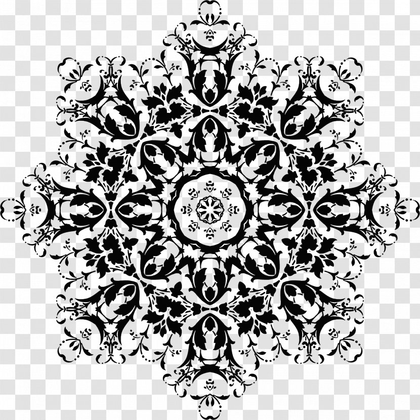 Black And White Ornament Shape Pattern - Decorative Arts - Design Transparent PNG