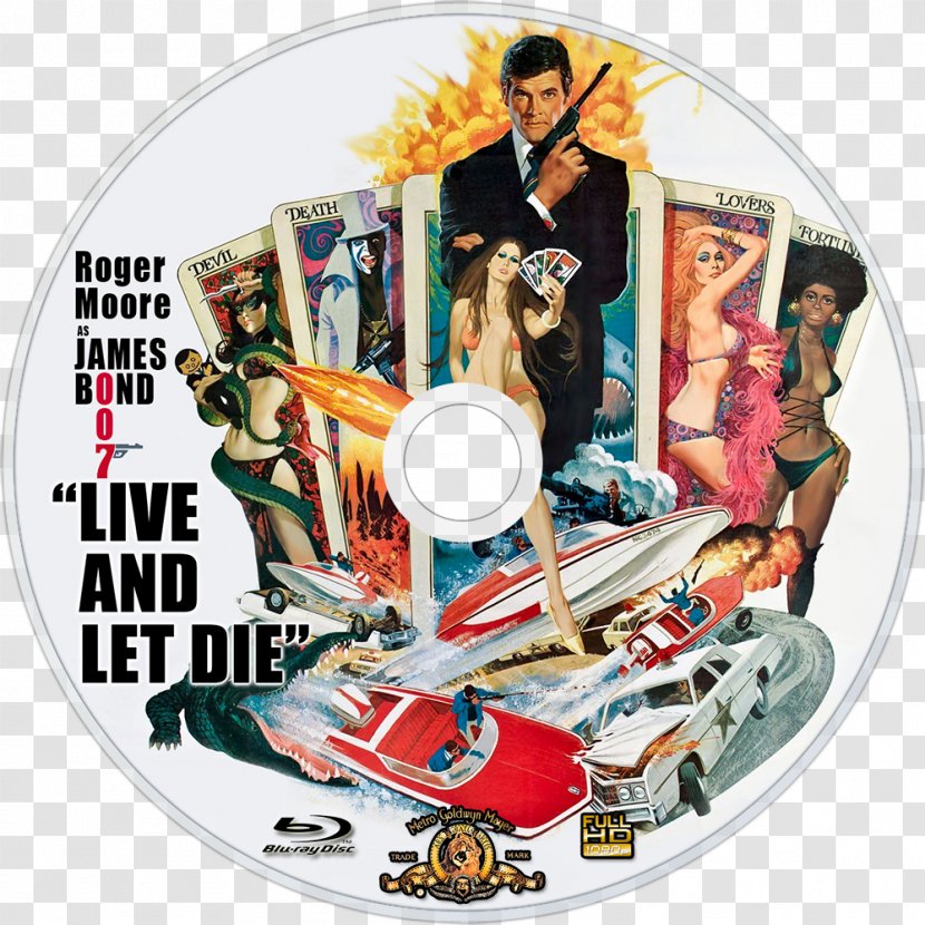 James Bond Film Poster Live And Let Die - Roger Moore Transparent PNG