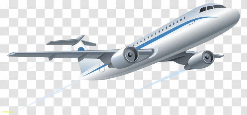 Airplane Flight Clip Art - Boeing 767 - Aircraft Transparent PNG