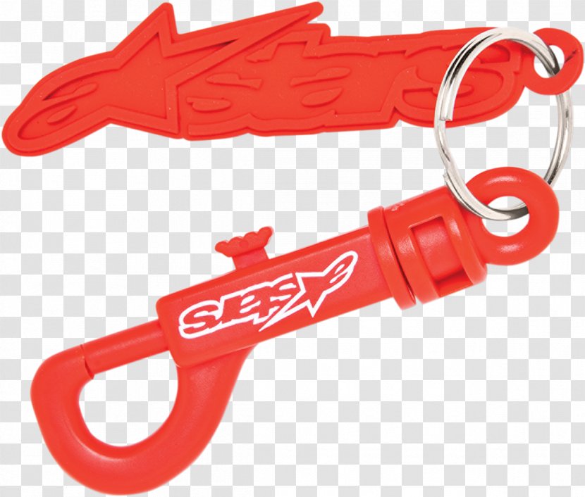 Key Chains Alpinestars Clothing Red Motorcycle - Black Transparent PNG