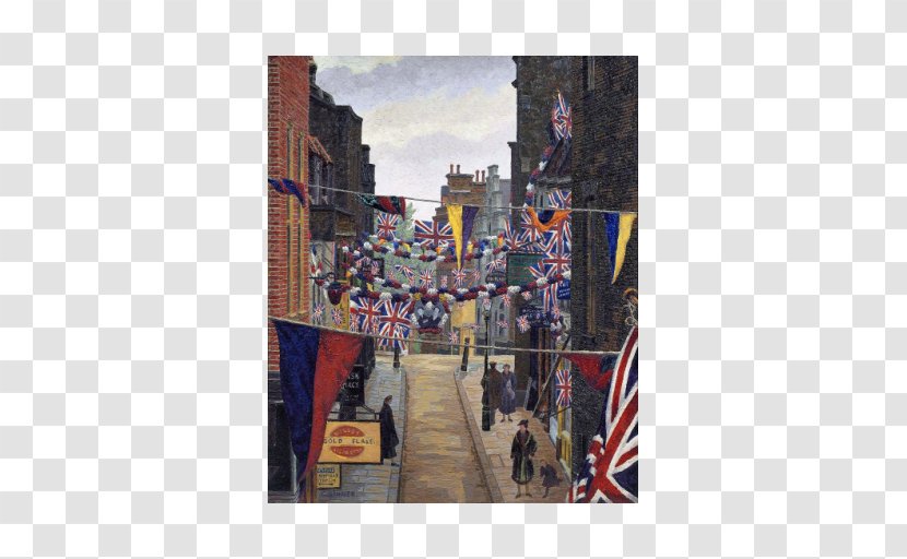 Cannes Flask Walk, Hampstead, On Coronation Day Camden Town Painting Transparent PNG