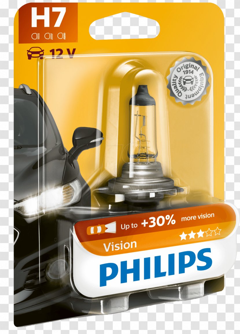 Incandescent Light Bulb Headlamp Philips - Beam Transparent PNG