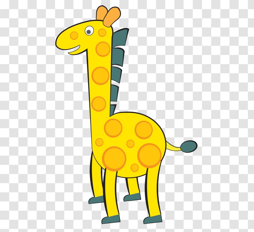Giraffe Clip Art - Wildlife - Cartoon Transparent PNG