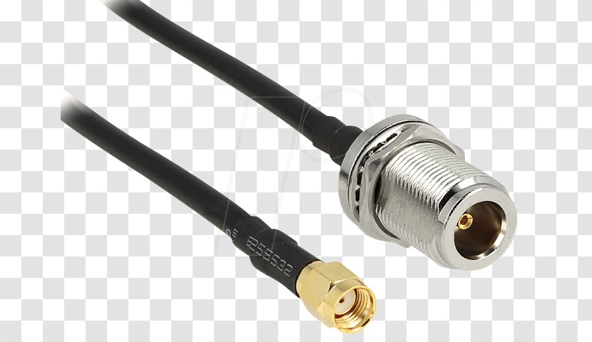 Coaxial Cable Electrical Connector SMA RP-SMA - Antenna Transparent PNG