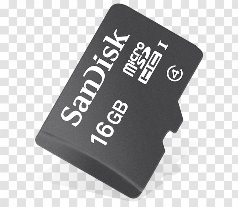 MicroSD Secure Digital Flash Memory Cards Computer Data Storage SanDisk - Electronics Accessory - Sd Card Transparent PNG