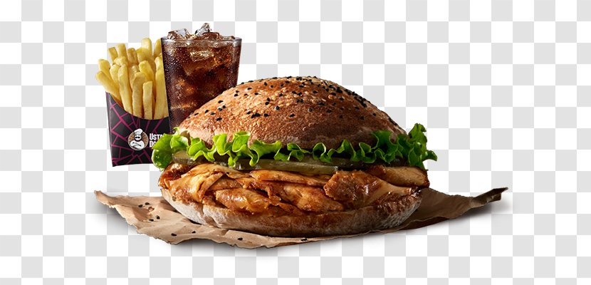Doner Kebab Salmon Burger Cheeseburger Fast Food Ayran - Meat Transparent PNG