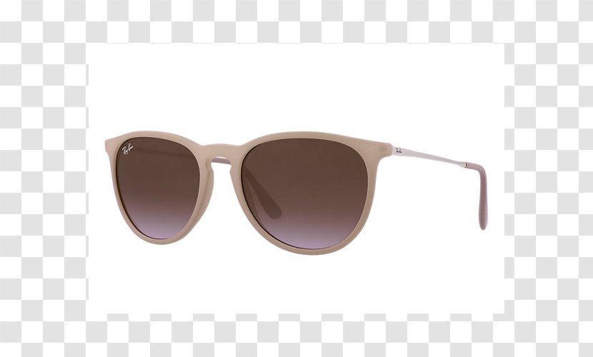 Aviator Sunglasses Ray-Ban Erika Classic - Brown Transparent PNG