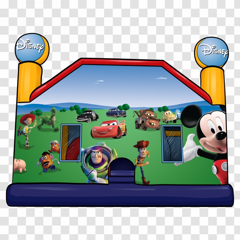 Inflatable Bouncers Castle Mickey Mouse Lightning McQueen - Jumping Transparent PNG