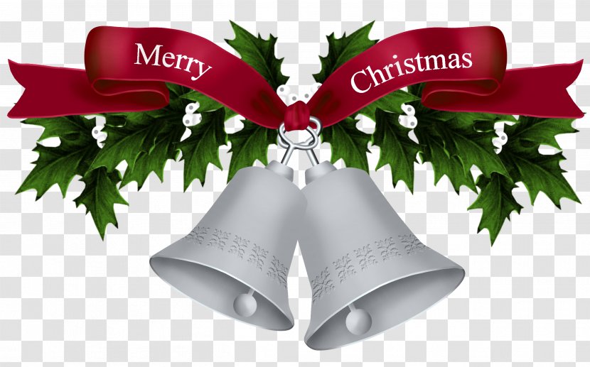 Christmas Ornament Decoration - Tree - Silver Bells Picture Transparent PNG