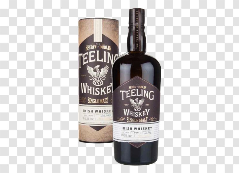 Whiskey Teeling Single Malt 46% Whisky Liquor Wine - Bottle - Irish Transparent PNG