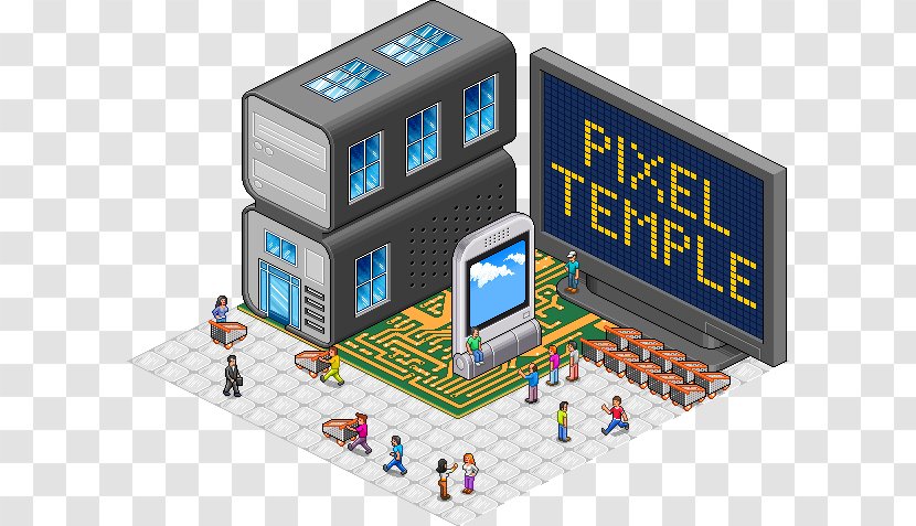 Electronics Game - Technology - Isometric Town Transparent PNG