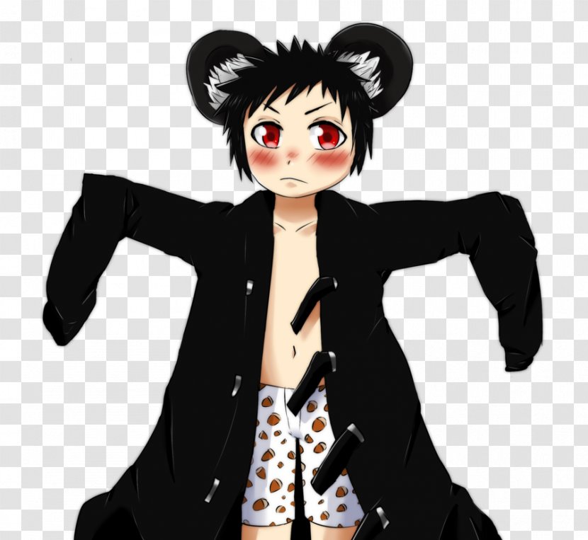 Black Hair Cartoon Character Fiction - Hmm Transparent PNG