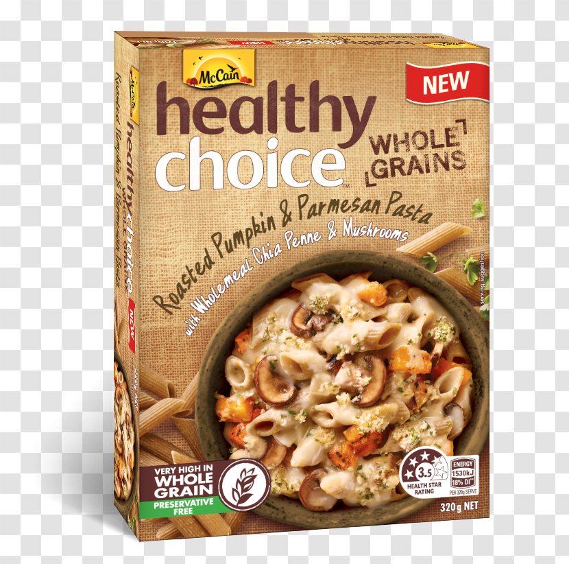 Breakfast Cereal Pasta Whole Grain Frozen Food Healthy Choice - Recipe - Cooking Transparent PNG