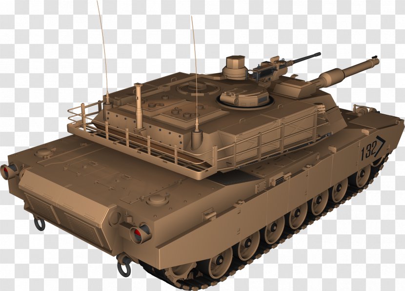 M1 Abrams Churchill Tank Military Gun Turret - Combat Vehicle Transparent PNG