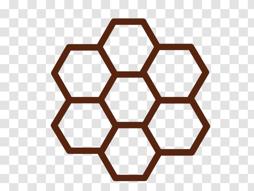 Beehive Honeycomb Honey Bee - Hexagon Transparent PNG