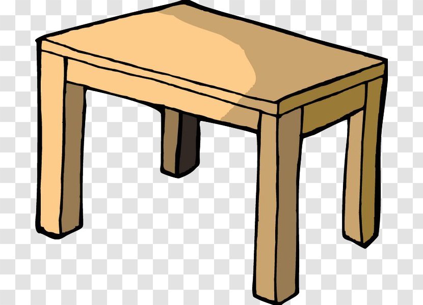 Table Cartoon Chair Household Goods - Living Room Transparent PNG