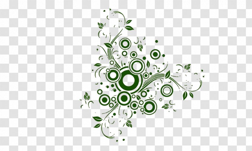 Euclidean Vector Flower Drawing Illustration - Royaltyfree - Green Circle Transparent PNG