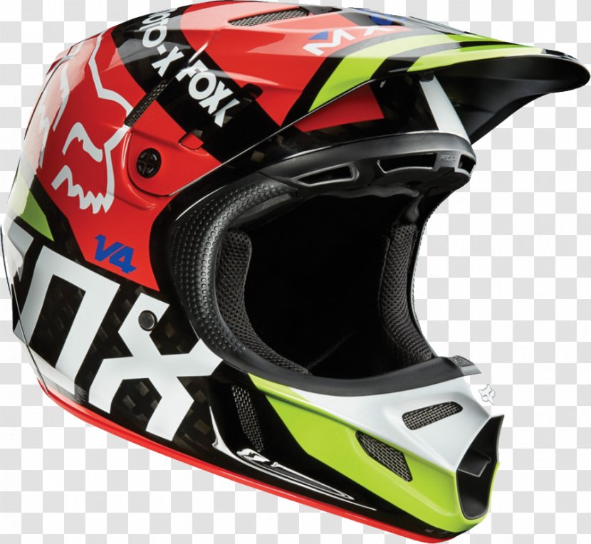 Motorcycle Helmet Fox Racing Motocross - Visor - Bicycle Image Transparent PNG