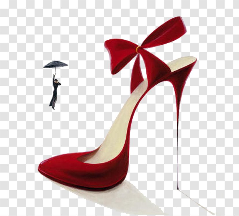 High-heeled Footwear Stiletto Heel Court Shoe Poster Printmaking - Wedge - Shoes Transparent PNG