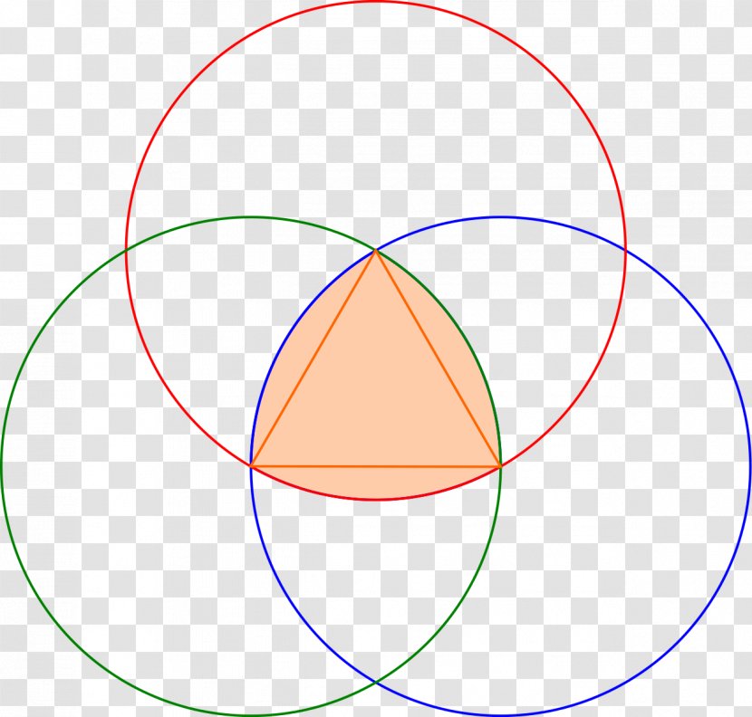 Reuleaux Triangle Curve Of Constant Width Tessellation - Point Transparent PNG