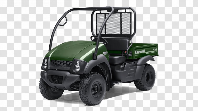 Kawasaki MULE Heavy Industries Motorcycle & Engine Side By All-terrain Vehicle - Tire - Four-wheel Drive Off-road Vehicles Transparent PNG