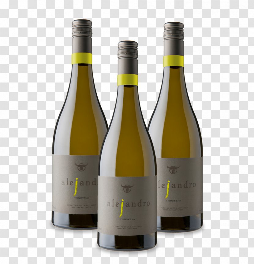 White Wine Glass Bottle Transparent PNG