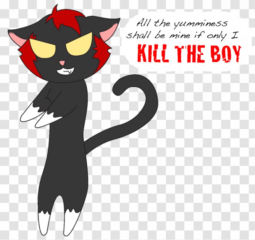 Black Cat Kitten Whiskers Paw - Cartoon Transparent PNG