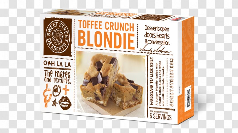 Blondie Dessert Bar Ingredient Toffee - Sweetness Transparent PNG