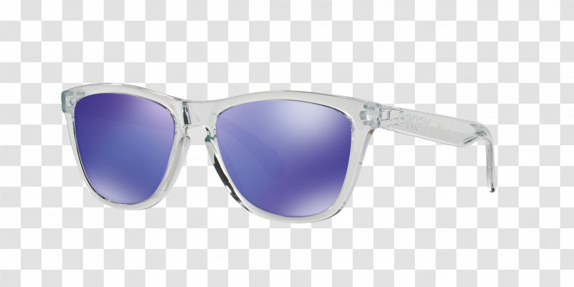 Sunglasses Oakley, Inc. Oakley Frogskins Violet Lens - Blue - Left Eye Transparent PNG