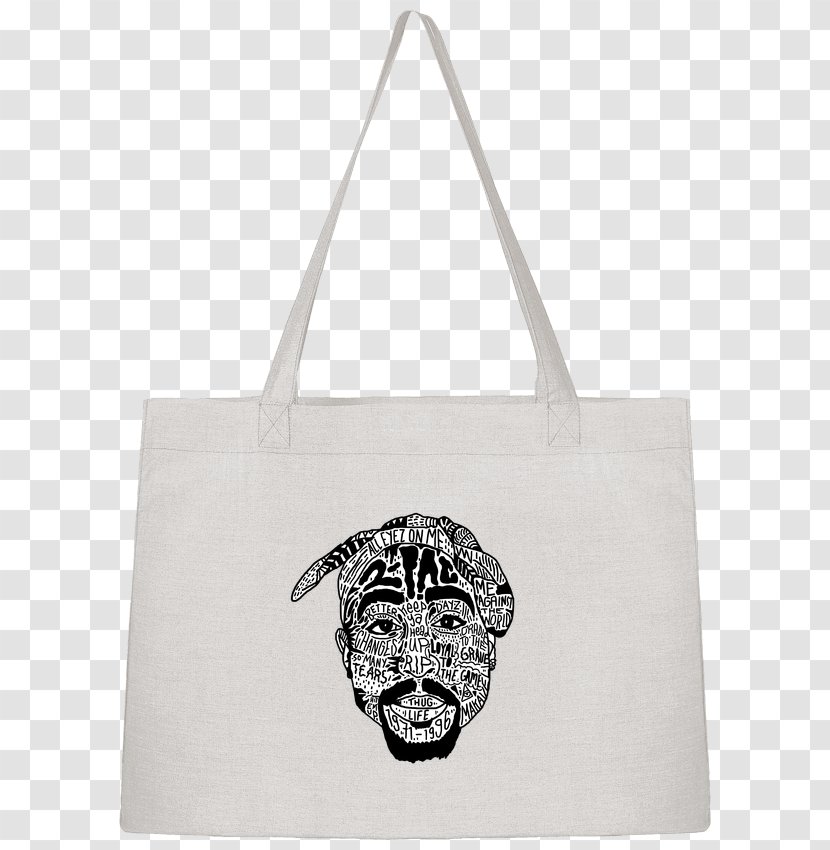 T-shirt Tote Bag Bluza Gift - Black And White - Tupac Transparent PNG
